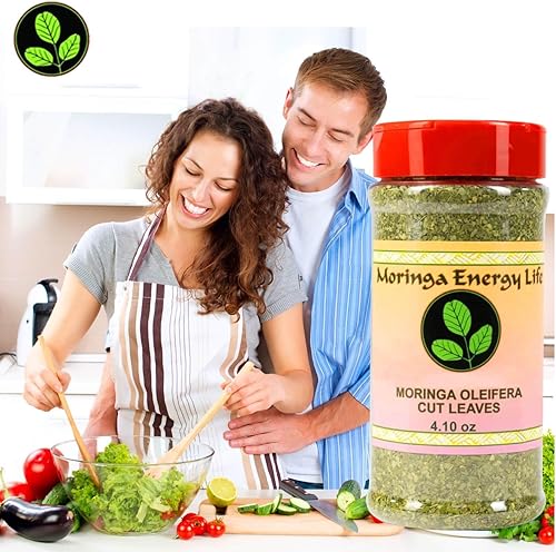 Miniatura 4 de Moringa Leaf Shaker con hoja de moringa pura con nutrientes esenciales y rico en vitaminas, aminos y oligominerales en Moringa Shaker 4.10 oz