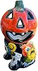 Portavelas de calabaza Jack-O'-Lantern de Talavera - Decoración de cerámica mexicana hecha a mano para Halloween y Día de Muertos - 11x7" 1