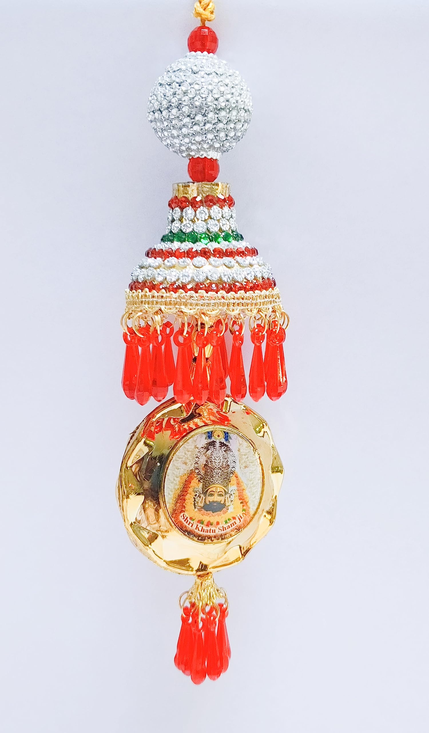 PDY FASHION Car jhumar Hanging Khatu Shyam Car Hanging Accessories Haare ka Sahara Baba Shyaam Hamara Printed Interior/Exterior Decoration-image-18