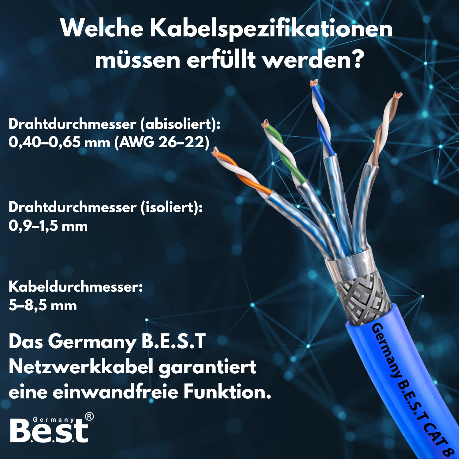 Lot de 12 modules réseau Keystone CAT 8 RJ45 - Prise Keystone haute vitesse - Montage sans outil - 40 Gbit/s - Blindé STP - Contacts plaqués or - Compatible avec AWG 22-26 et panneaux de brassage