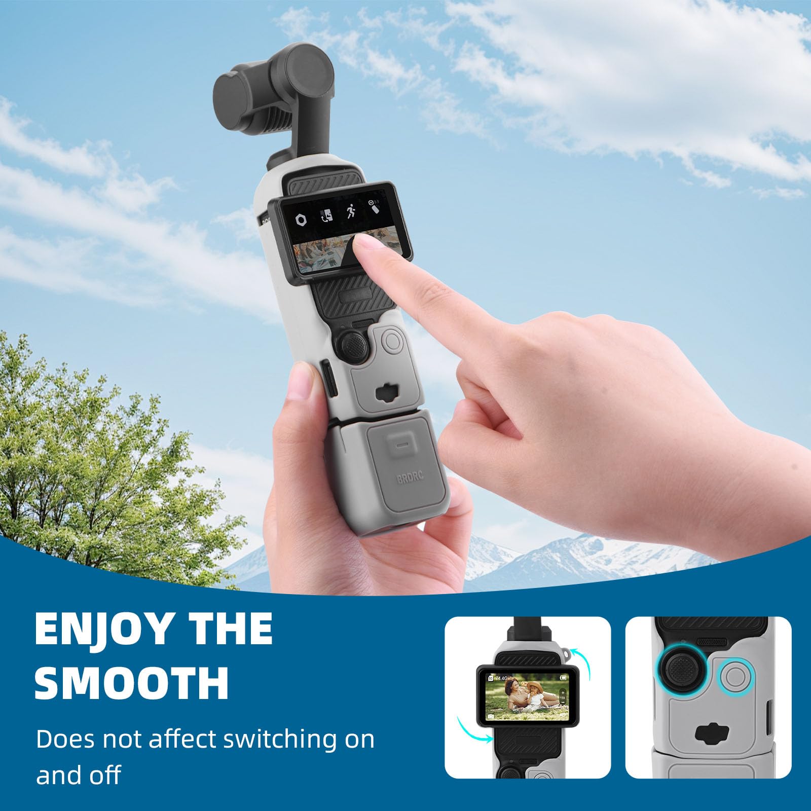 Dji Pocket Selfie Stick BRDRC 40M Pocket Waterproof Housing