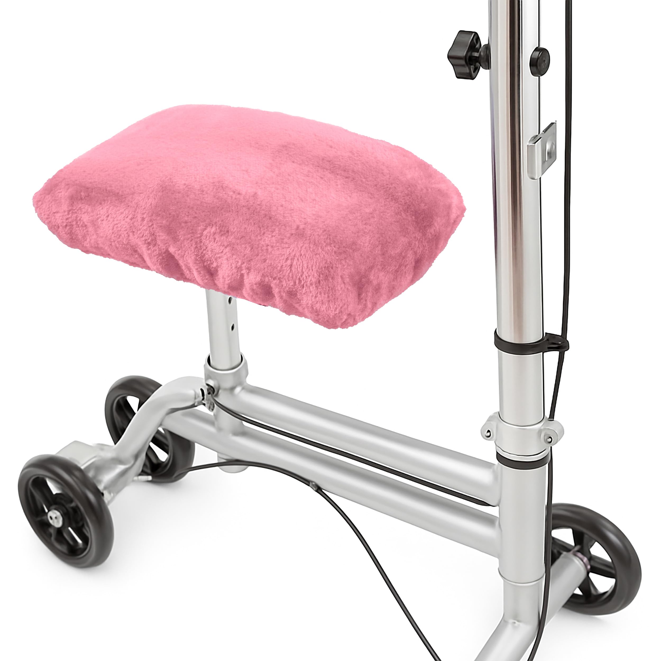 (Pink) - DELUXE Universal Knee Walker Pad Cover (Pink)