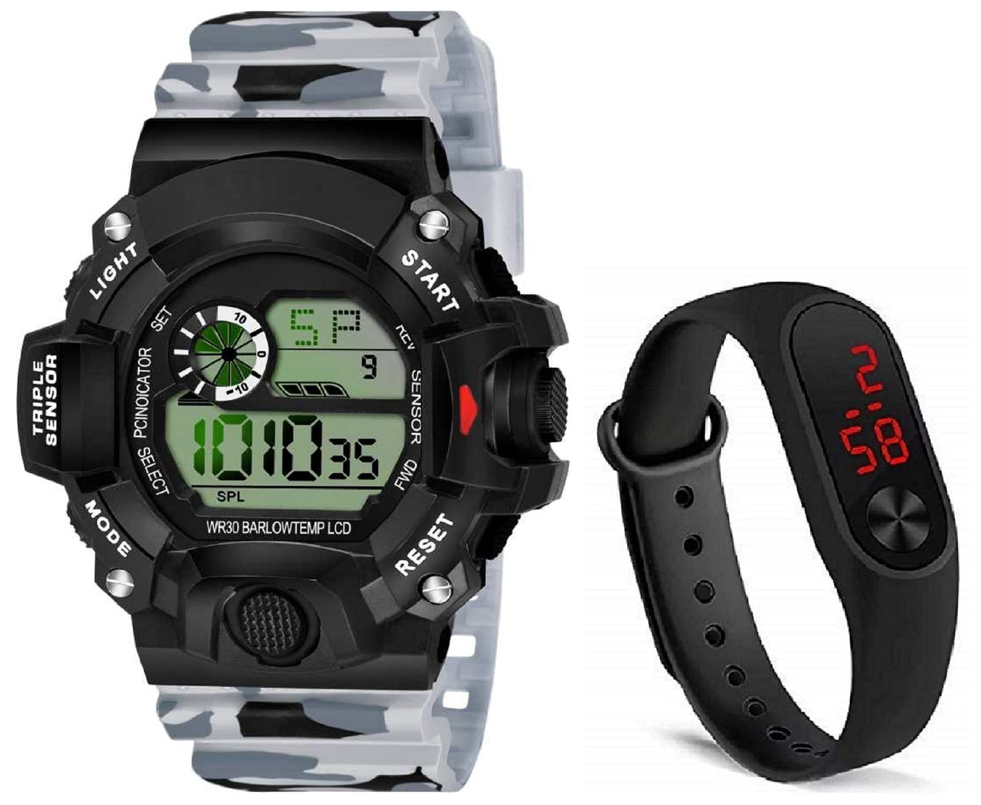 ZUPERIA Digital Watches Combo for Boys and Men (Pack of 2.) (B08RN8G8BK) Amazon Price History, Amazon Price Tracker