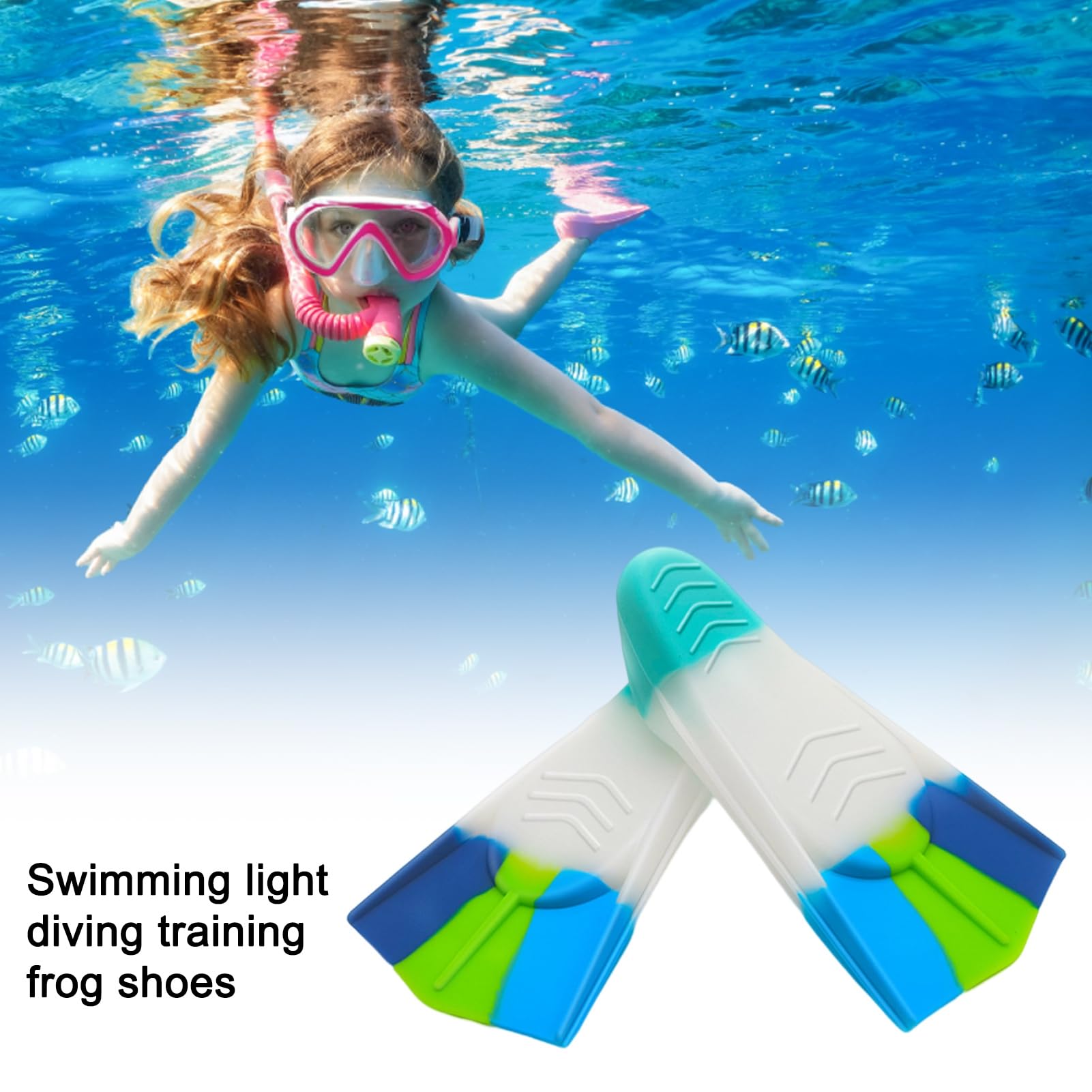 Aletas Niños Silicona Aletas De Natación Foyinbet Para Niños - Diversión Y Entrenamiento En El Agua Aletas Antideslizantes Para Jóvenes