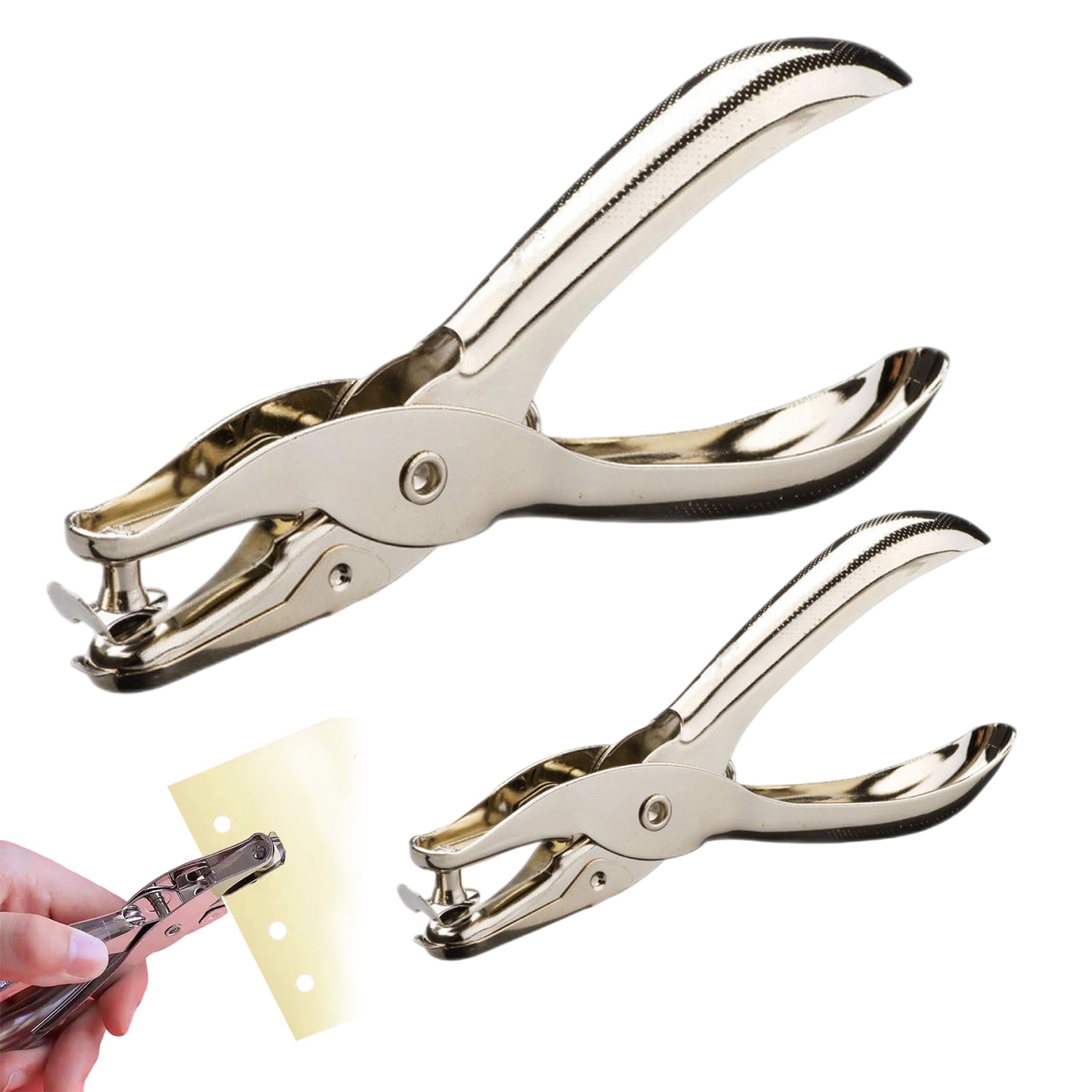 Perforatrice Per Carta 2 Pezzi - Fori Da 3mm E 6mm Per Scrapbooking E Biglietti - Foto 9