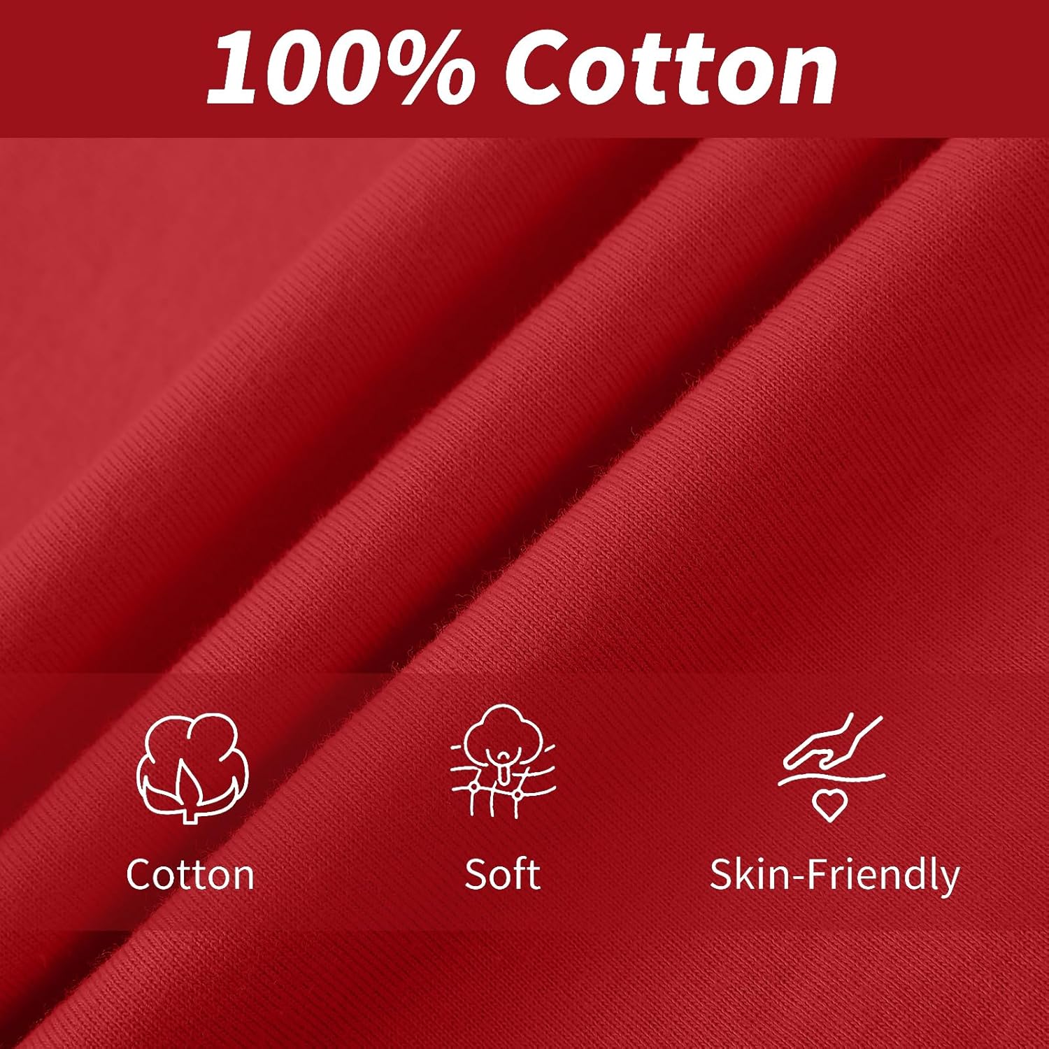 Cotton Boys Kids Tee Shirt Long Sleeve Crewneck Basic T-Shirt Top for Toddlers Youth(Age 2-14) - Image 3