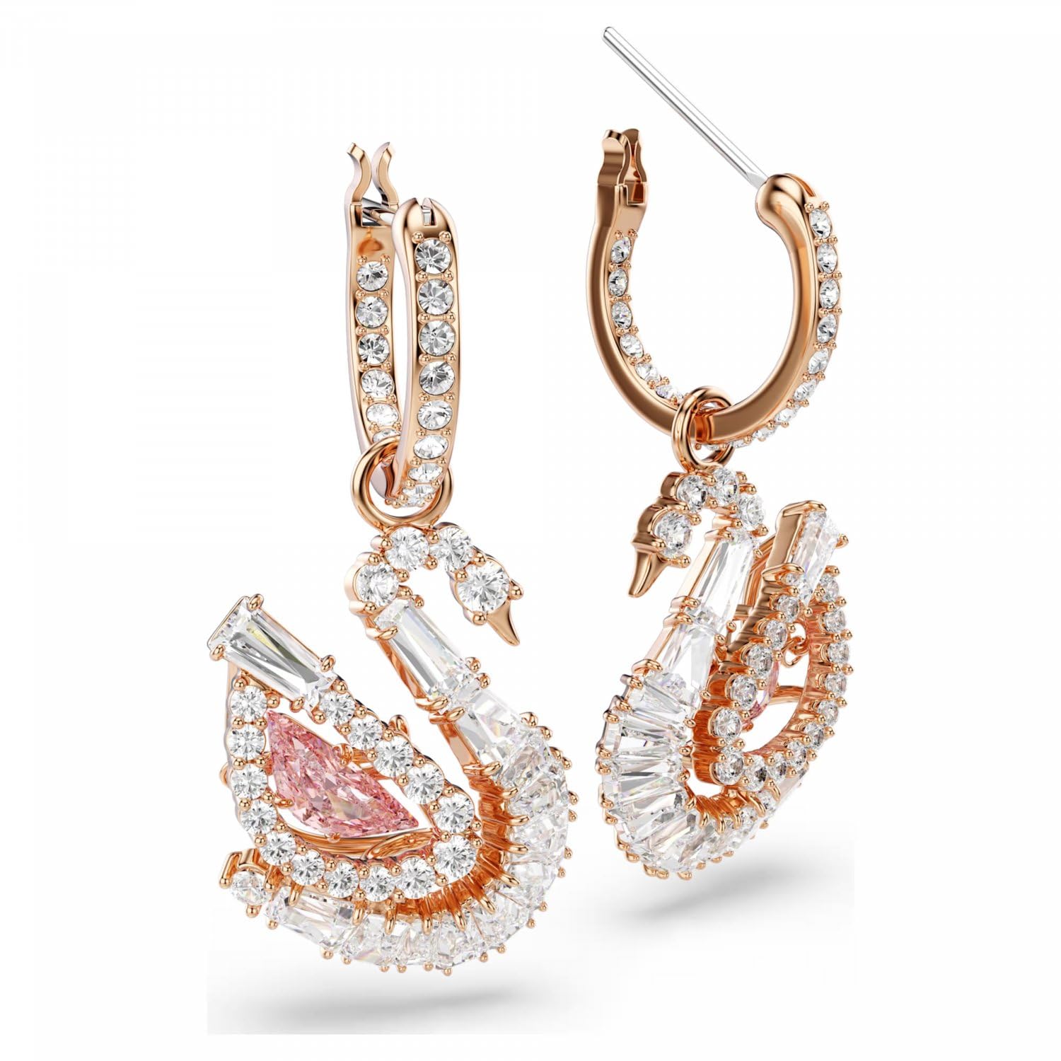Swarovski Schwan 5732415 Schwan rosa Ohrringe