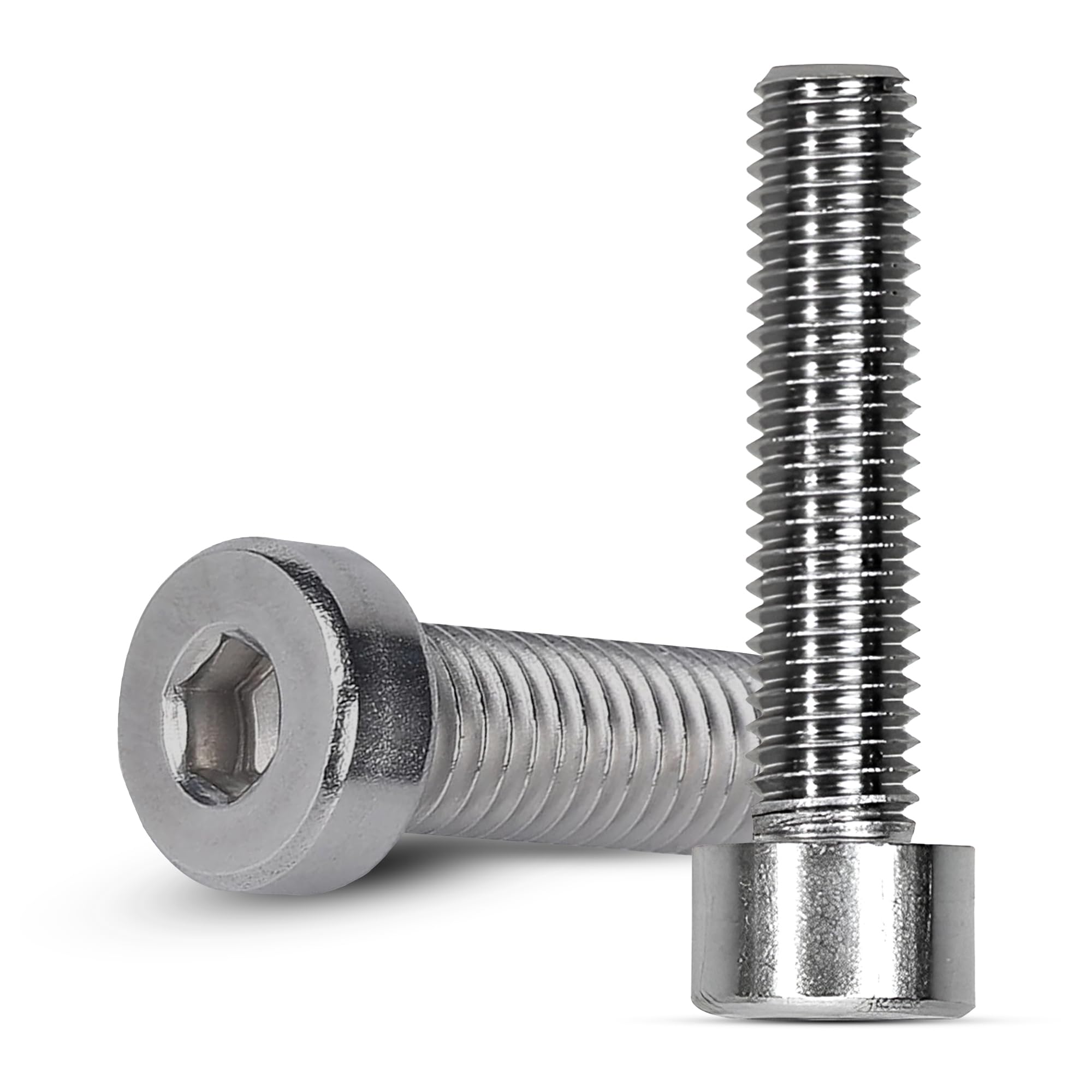 Offgridtec Śruby imbusowe M8 x 60 mm z łbem cylindrycznym, stal nierdzewna 304 (A2), pełny gwint do bezpiecznego mocowania, wysoka wytrzymałość i odporność na korozję, standard DIN 912 (25 sztuk