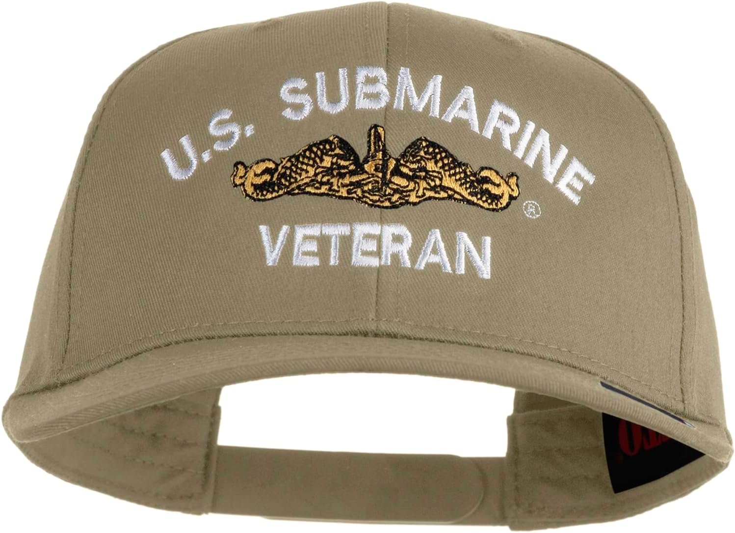 Golden US Submarine Veteran Embroidered Solid Cotton Twill Pro Style Cap