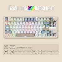 EPOMAKER Galaxy70 Aluminium Mechanikus Gaming Billentyűzet 75% Wireless Bluetooth RGB 6