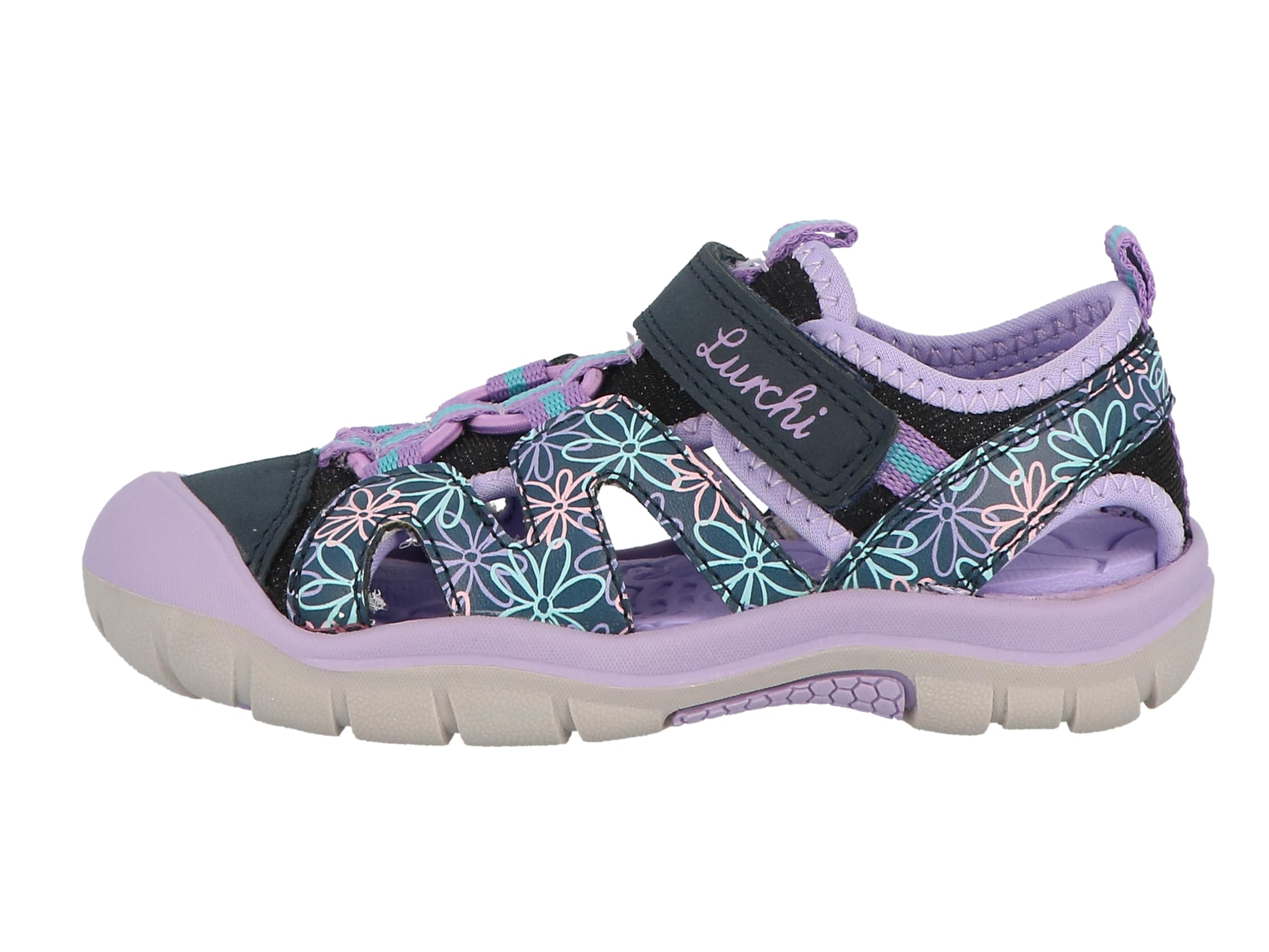 Lurchi 95L0053002 Sandal, Navy-Flieder, 11 UK Child