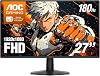 Monitor gamer AOC de 27" FHD 180Hz Fast IPS 0.5ms HDR, 27G51F2 | 1920x1080, Adaptive-Sync, LED, salida de audio para audífonos, montaje VESA, listo para consolas, garantía de 3 años sin puntos brillantes 1