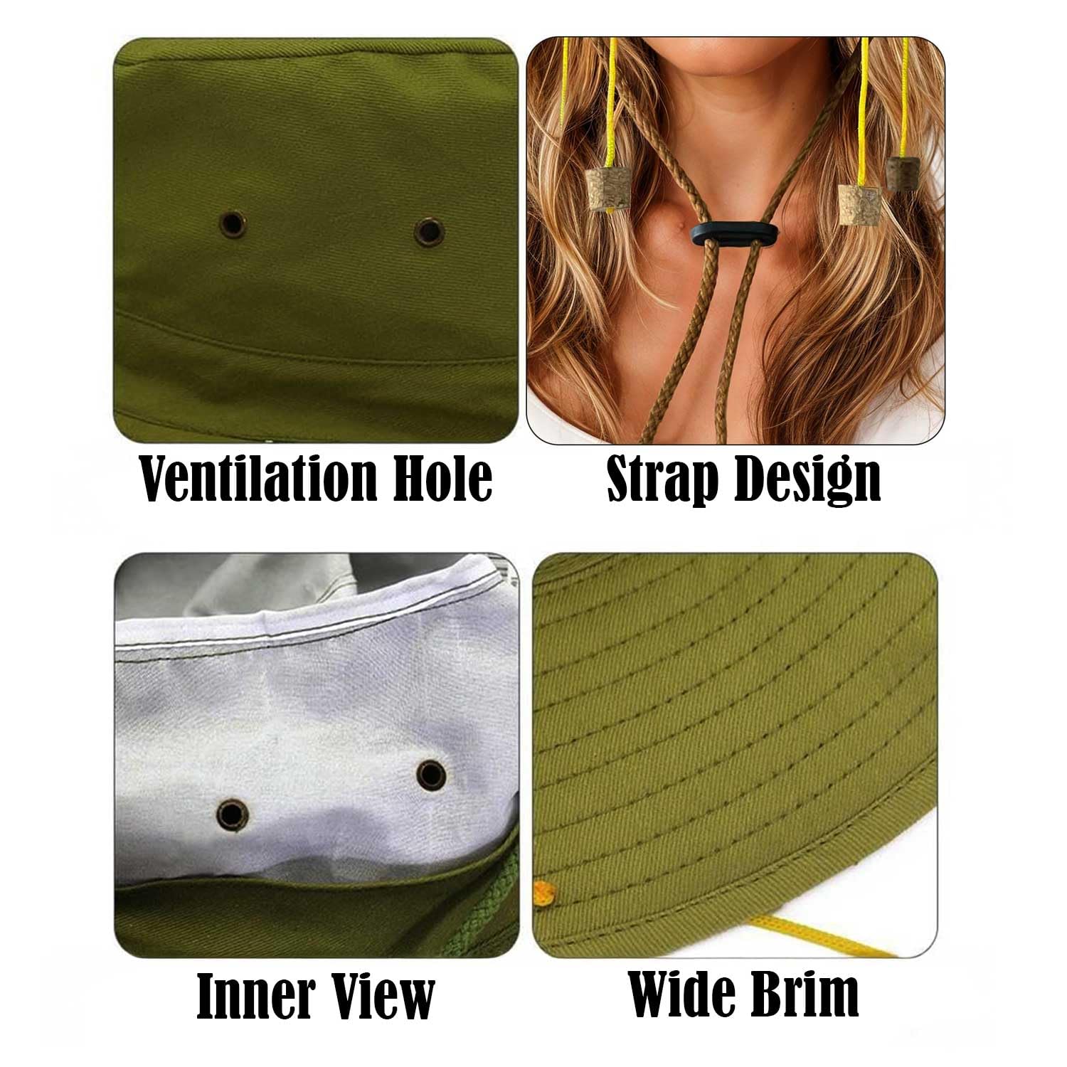 Makii Unisex Australian Cork Hat With Corks - Image 3