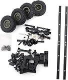 Generic 1:16 RC Oil Tank Trailer Chassis for WPL B24 B16 B36 Military Truck DIY Assembly Parts - 6