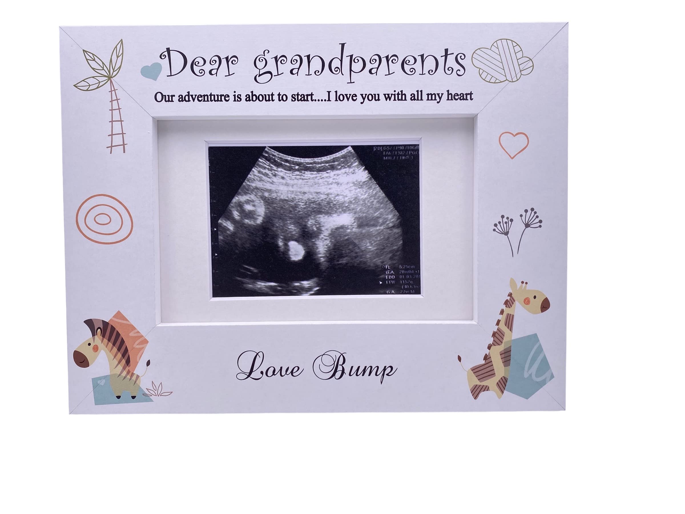 Baby Announcement Grandparents to be Scan Photo Frame Gift