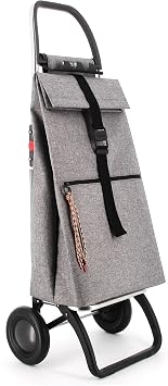 Rolser Big Tweed 2 Wheel Foldable Shopping Trolley - Grey