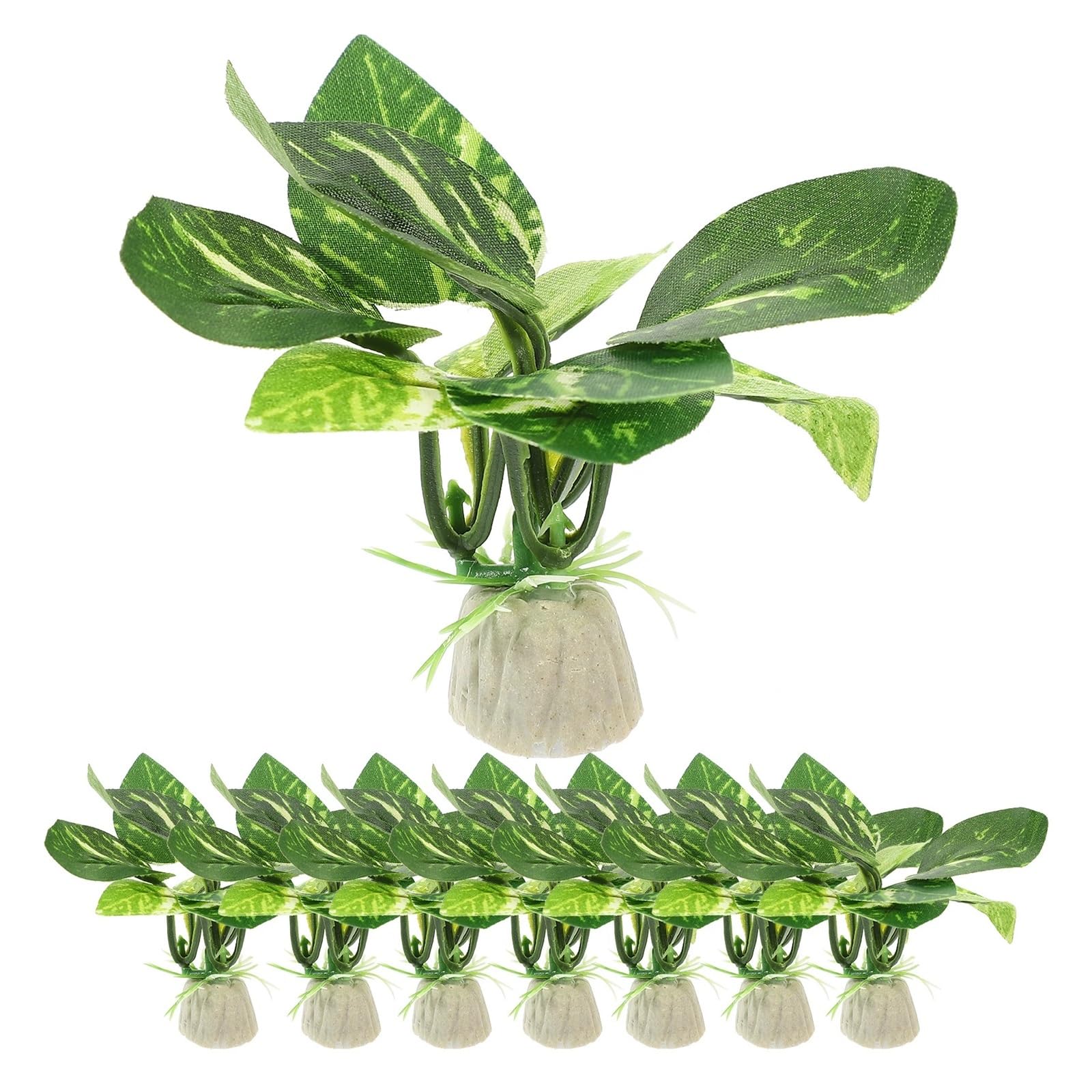 JTKSSCS Aquarium Plants 10 Pcs Decor Artificial Plant Decoration Fake Plants Aquarium Plastic Fish Tank Landscape