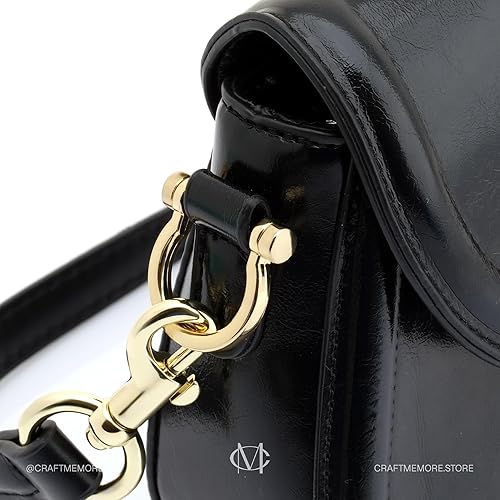 Miniatura 7 de CRAFTMEMORE Anillos en D con rosca en forma de U para manualidades, accesorios para correa de 34 pulgadas, 4 piezas (plateado)