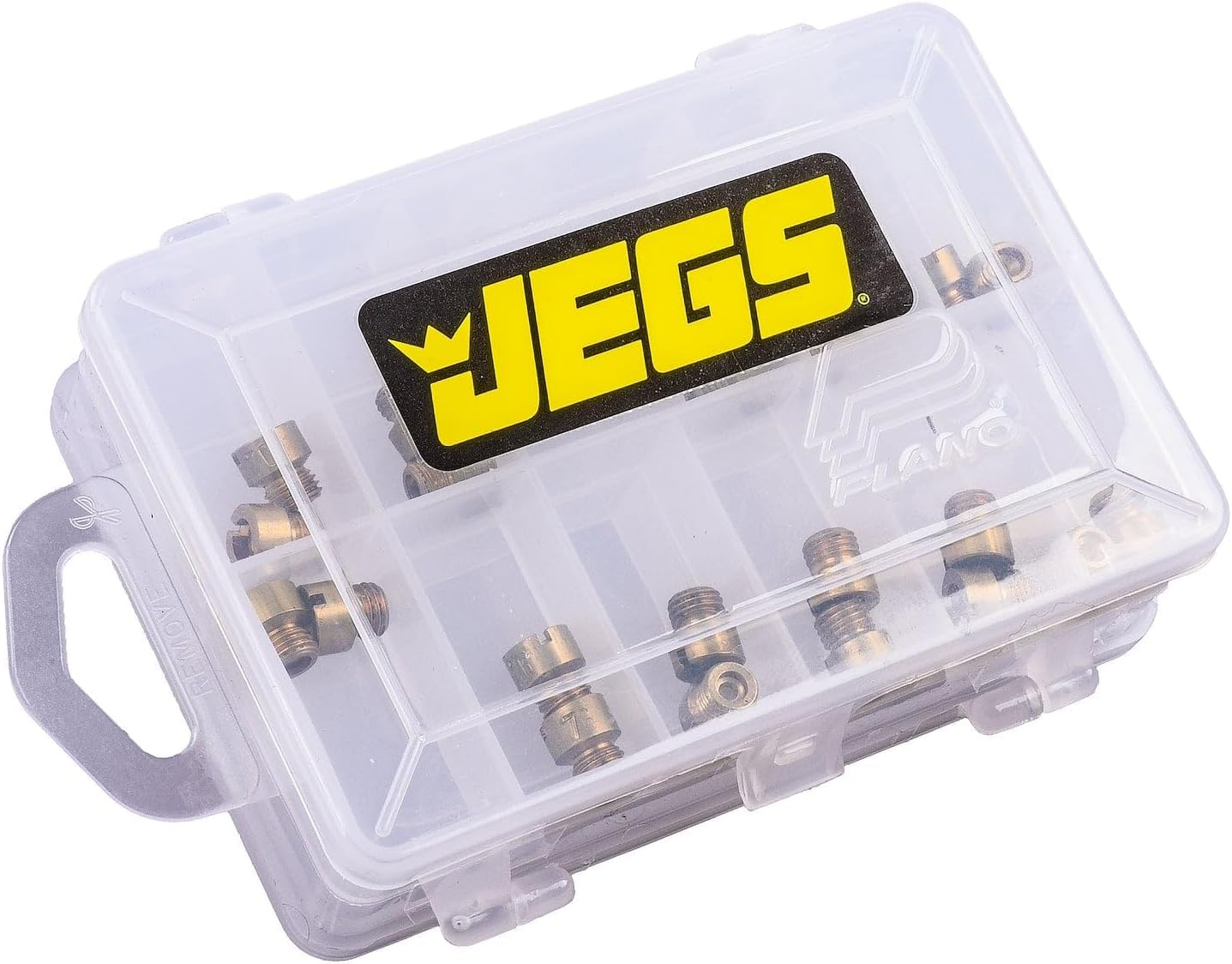 JEGS Carburetor Jet Kit | Compatible With Gasoline | Includes One Pair Each of 90-100 Sizes And Storage Case | 1/4-32 Thread | Made In USA