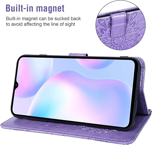 Miniatura 4 de Funda de teléfono para Xiaomi Redmi 9A Redme 9i Wallet Carcasas con protector de pantalla de vidrio templado y cubierta delgada de cuero con tapa