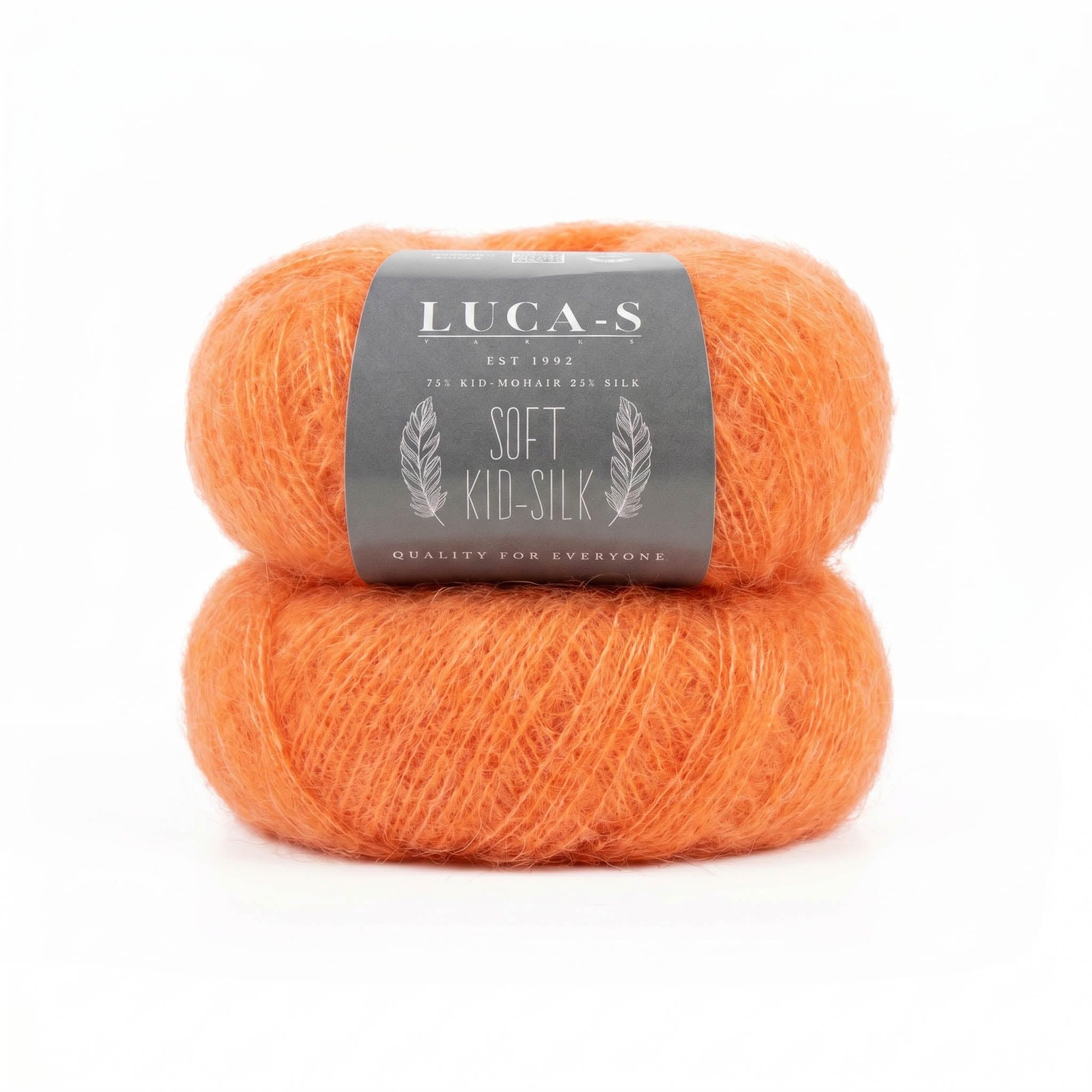 Set of 2 Soft Kid Mohair & Silk Yarn for Knitting & Crochet, 75% Mohair 25% Silk, 25g 210m, Lace-Weight Fluffy and Soft Wool for Knitting — image 1