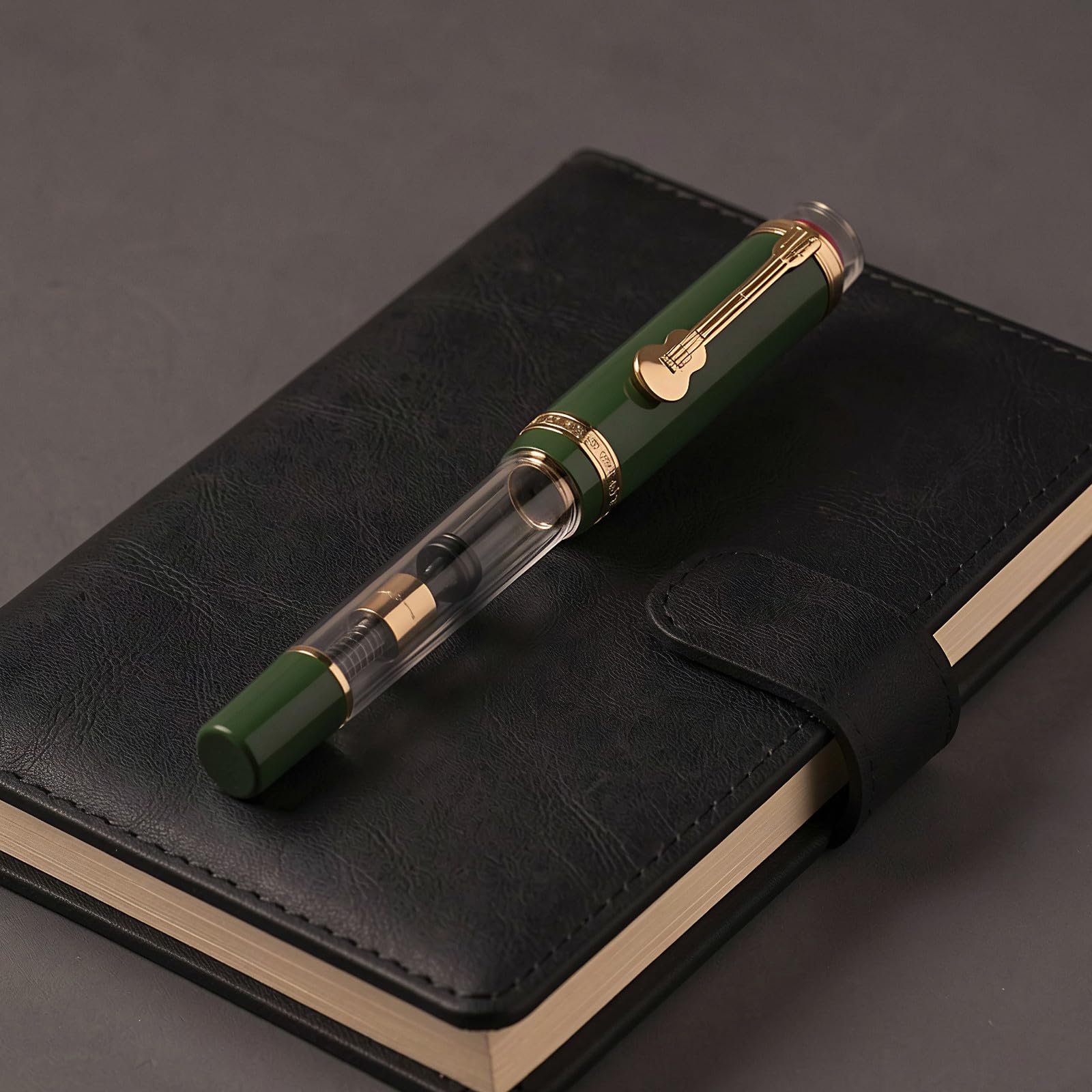 Kisangel Penna stilografica - 0,5 mm ricaricabile, articoli di cancelleria | Penna a punta fine con scrittura , ideale per ufficio, lavoro e journaling - Perfetta come regalo professionale per uomini e