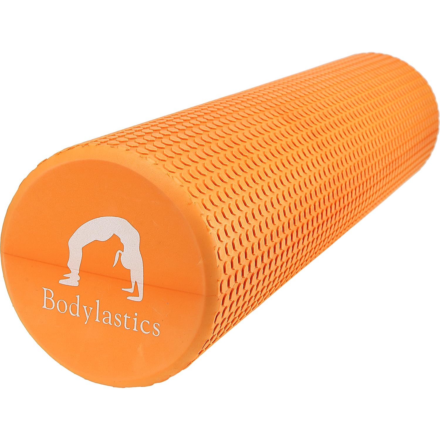 Bodylastics EVA Dotted Foam Roller for Deep Tissue Massage, Relief from Sore Muscles Pain, Pre & Post Exercise Fitness Workout Sessions (Orange, 60cms)