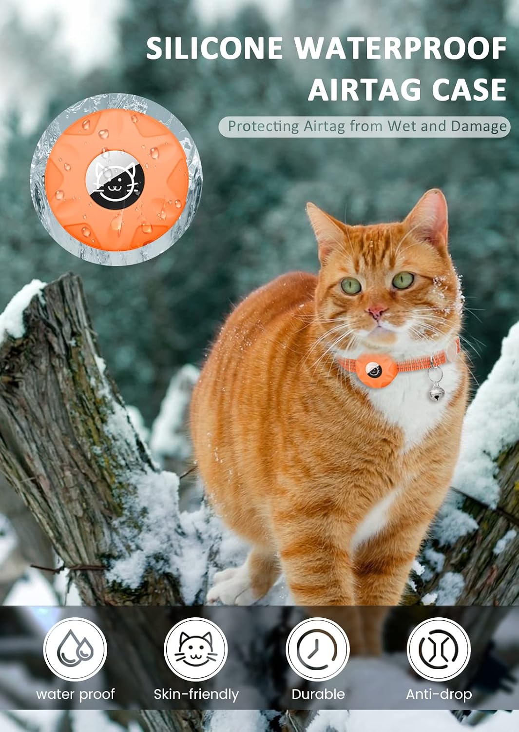 AirTag Cat Collar, Reflective Kitten Collar Breakaway image 5