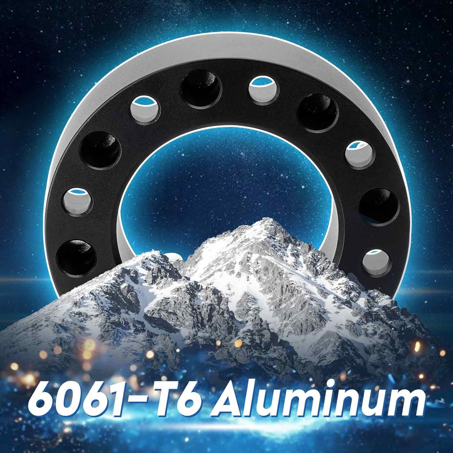 8x180 2in Wheel Spacers, Forged 8 Lugs Wheel Adapters, Fit for Chevrolet Silverado 2500 2011-2018, for Silverado/Sierra 2500 3500 HD 2011-2022, 130mm Bore with M14x1.5 Studs -2pcs
