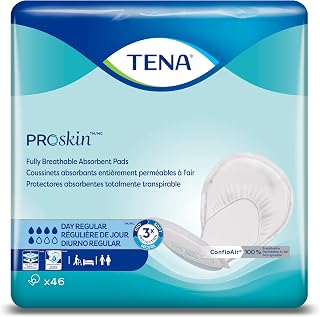Tena Day Regular 2 Piece Incontinence Pads, 46 Count