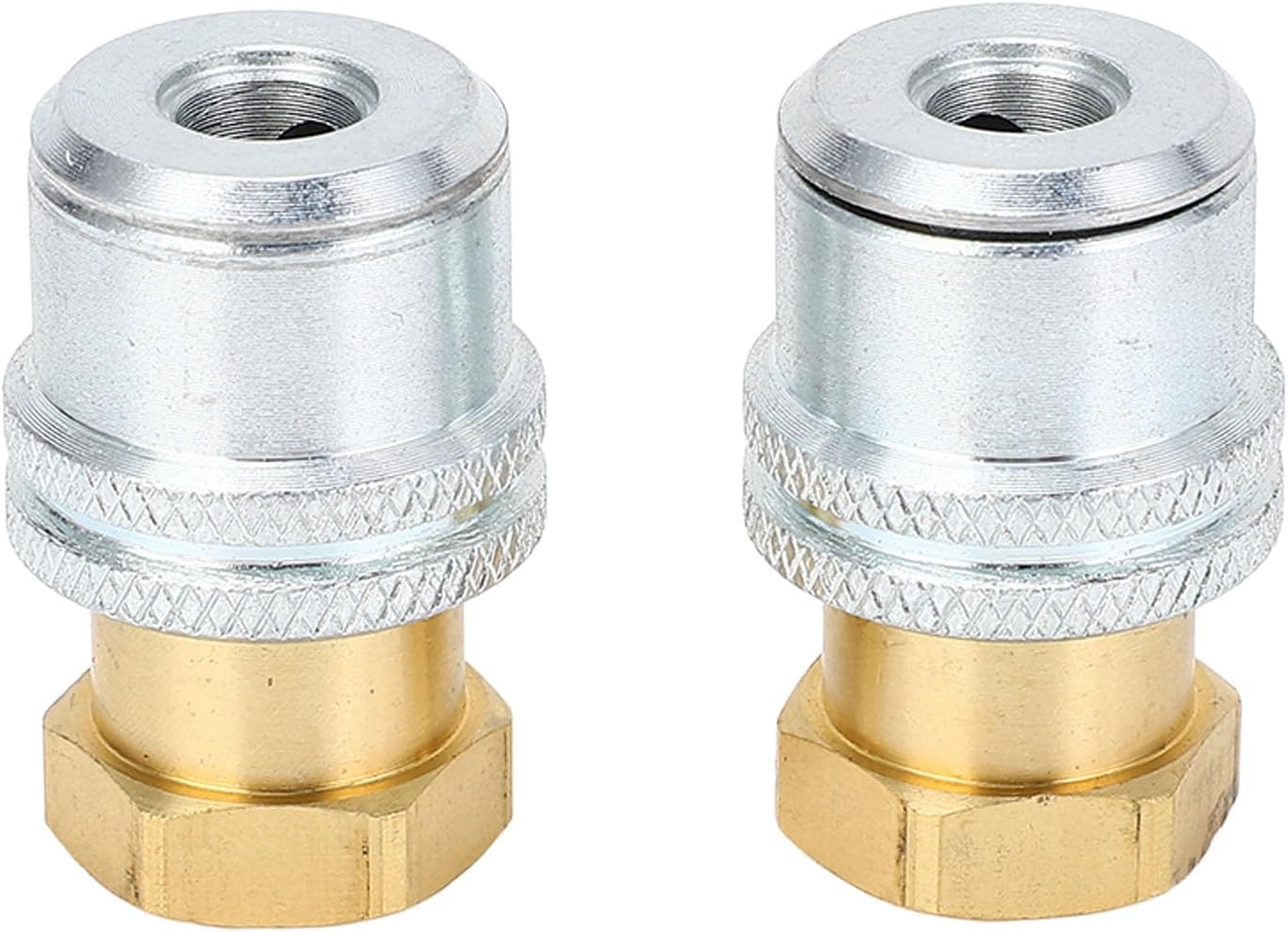 Keenso 1 Pair Lock On Air Chuck, 1/4FNPT 150PSI Brass Locking Tire Air Chuck Replacement for Connecting Tire Valve