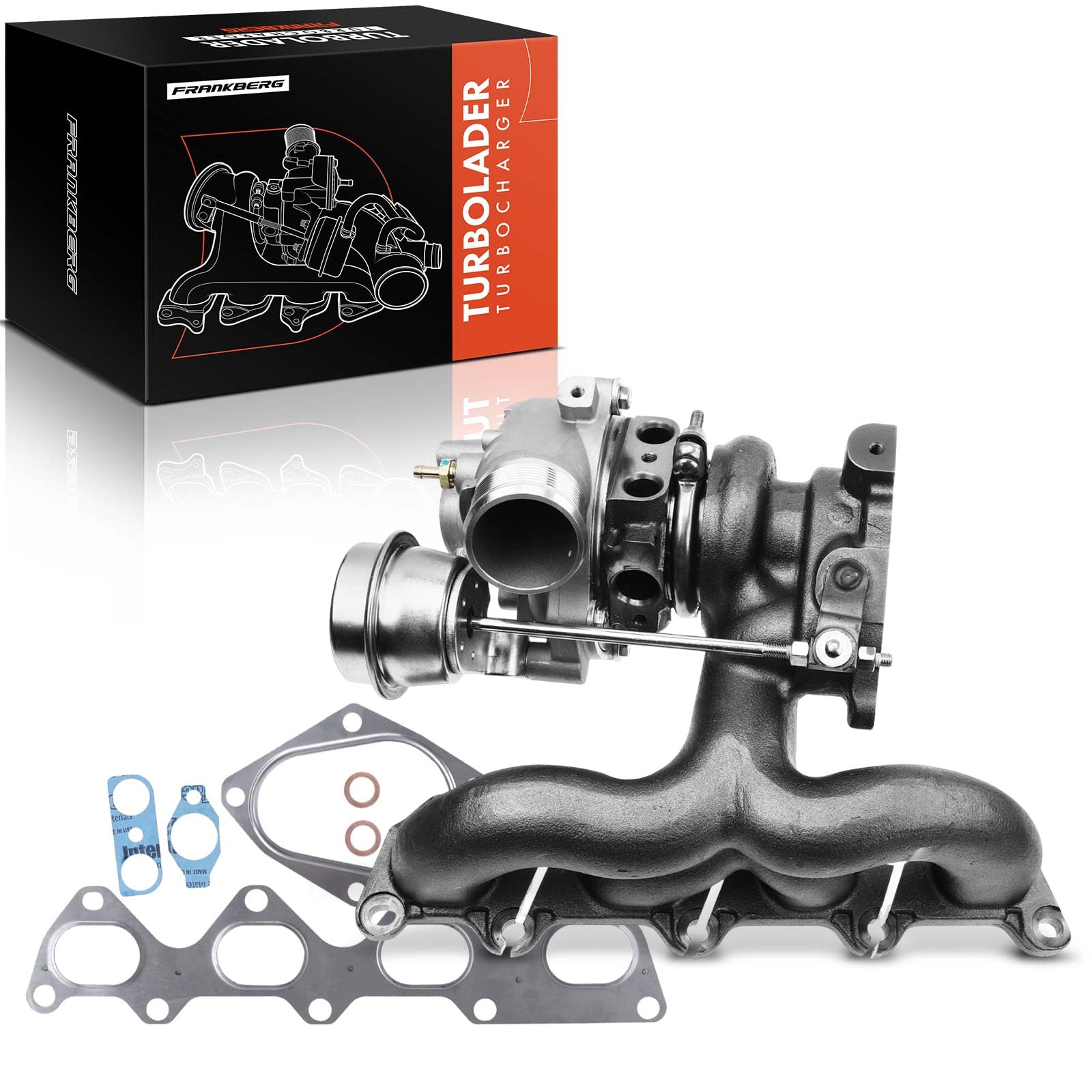 Frankberg Turbolader Kompatibel mit Golf Plus 1.4L 2006-2013 Golf V 1.4L 2005-2008 Golf VI 1.4L 2008-2012 Passat 1.4L 2012-2014 Touran 1.4L 2006-2015