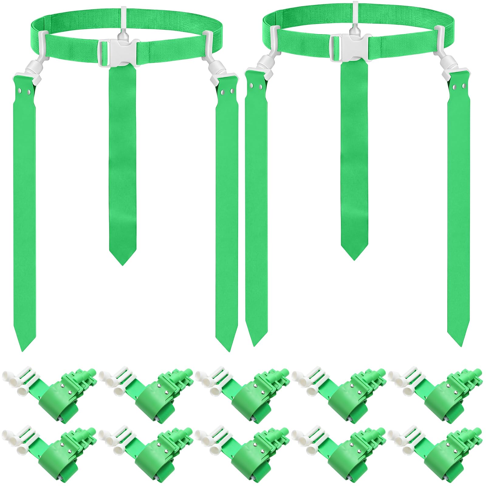 Hungdao 10/12 Players Flag Football Belts and Flags