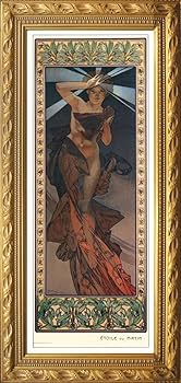 ミュシャのリトグラフ アルフォンス・ミュシャのリトグラフ（石版画） - 19世紀末の