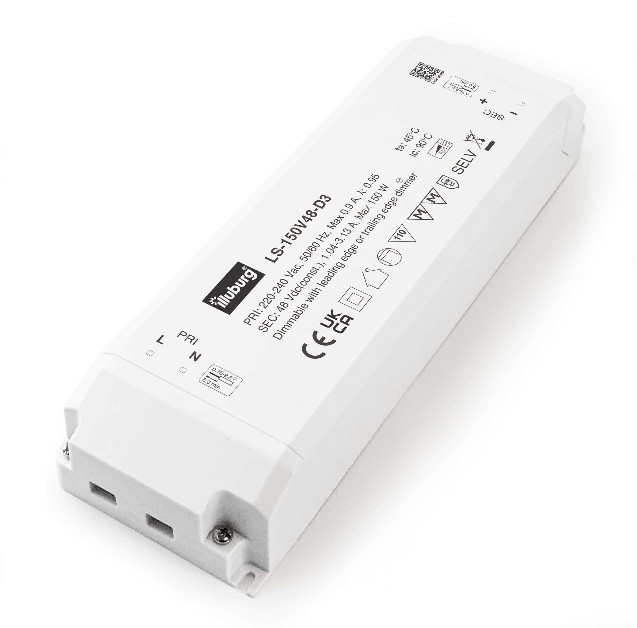 illuburg LED Transformer 48 V Dimmable Triac 50 W - 150 W for LED Strip Lamp LED Power Supply Driver Transformer Ballast Driver