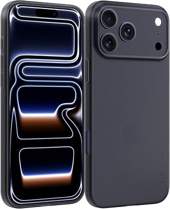 X-level for iPhone 17 Pro Max Case, 0.3mm Ultra Slim, Translucent Black