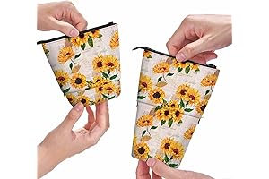 Swono Sunflowers Watercolor Pencil Pouch