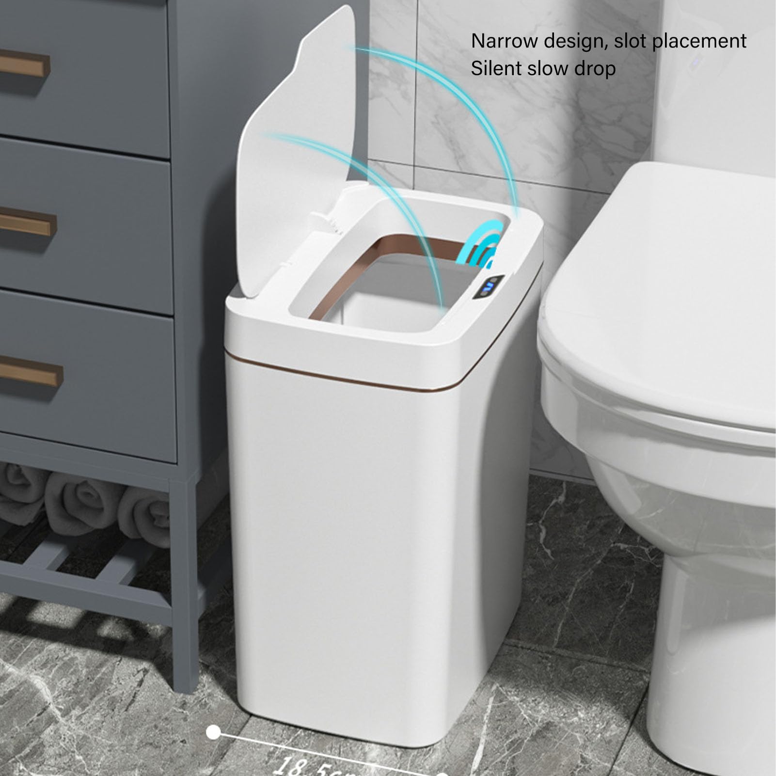 18l Slimme Sensor Kan Vuilnisbak Waterdichte Automatische Prullenbak Prullenbak
