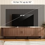 ONBRILL 86.6" TV Stand with Power Outlet for TVs up to 90 Inch, Entertainment Center with Storage and Adjustable Shelves, Modern Media Console with Sliding Doors for Living Room, Walnut