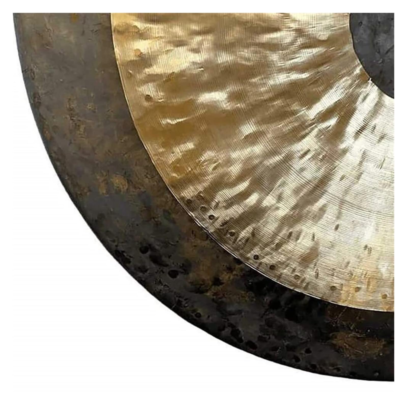 Chau Gong tradizionale da 50 cm, con martello e corda per appenderlo, in bronzo, per meditazione, yoga e musica