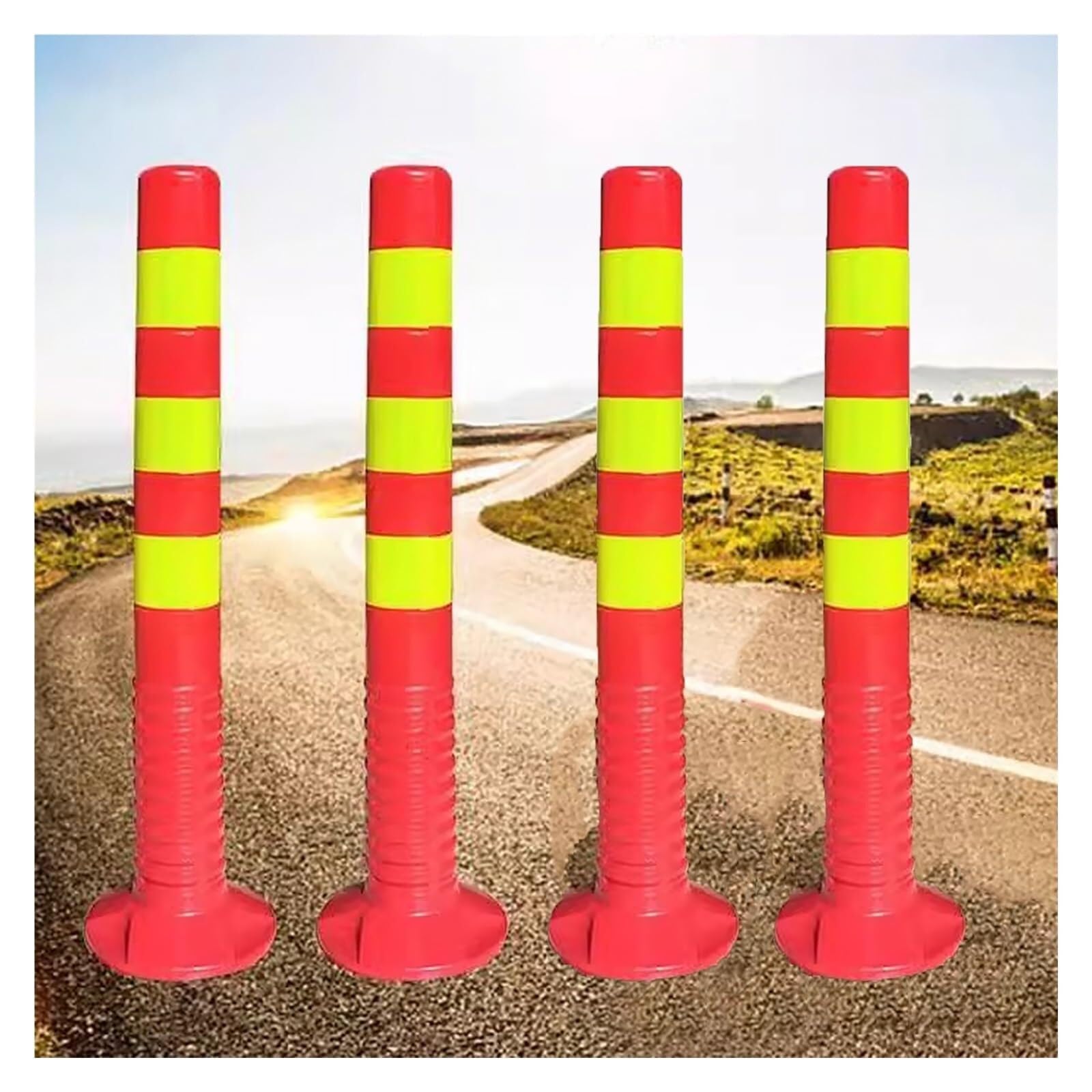 Poteaux de délimitation de trafic pour sécuriser les allées