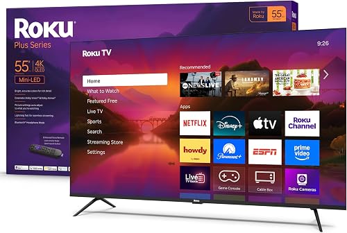Roku 55R6C7 TV, Black