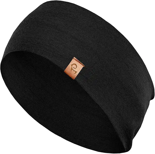 Dehnbares Merinowolle Stirnband für Damen - Sport & Yoga Kopfband