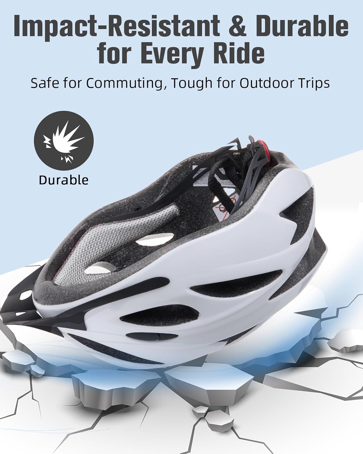 Zacro Adult Bike Helmet Lightweight - Bike Helmet for Men Women Comfort with Pads&Visor, Certified Bicycle Helmet for Adults Youth Mountain Road Biker