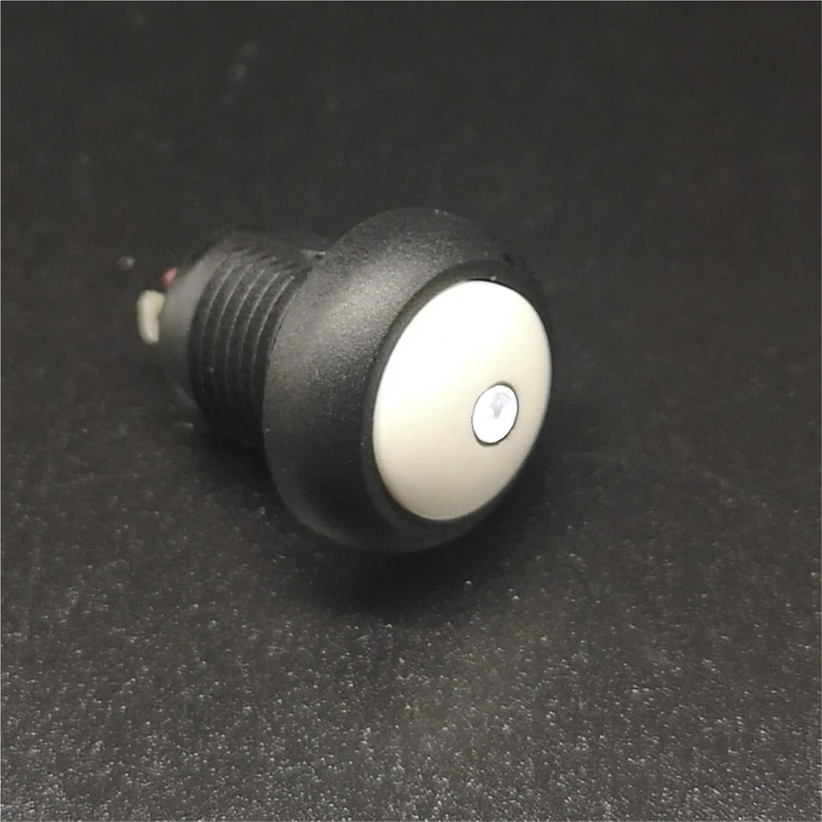 Interruttore luminoso illuminato a breve termine, autobloccante in plastica, 12 mm, 1 pezzo (A,Latching,LED voltage 24 V)