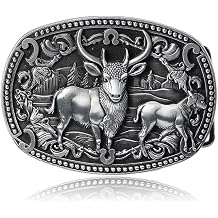 JMM Vintage Belt Buckle Western Belt Buckle Cowboy Belt Buckles for Men Women Boys Girls