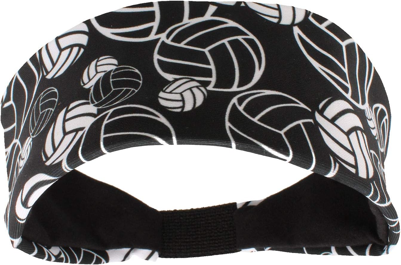 MadSportsStuff Crazy Volleyball Headband with Volleyball Logos