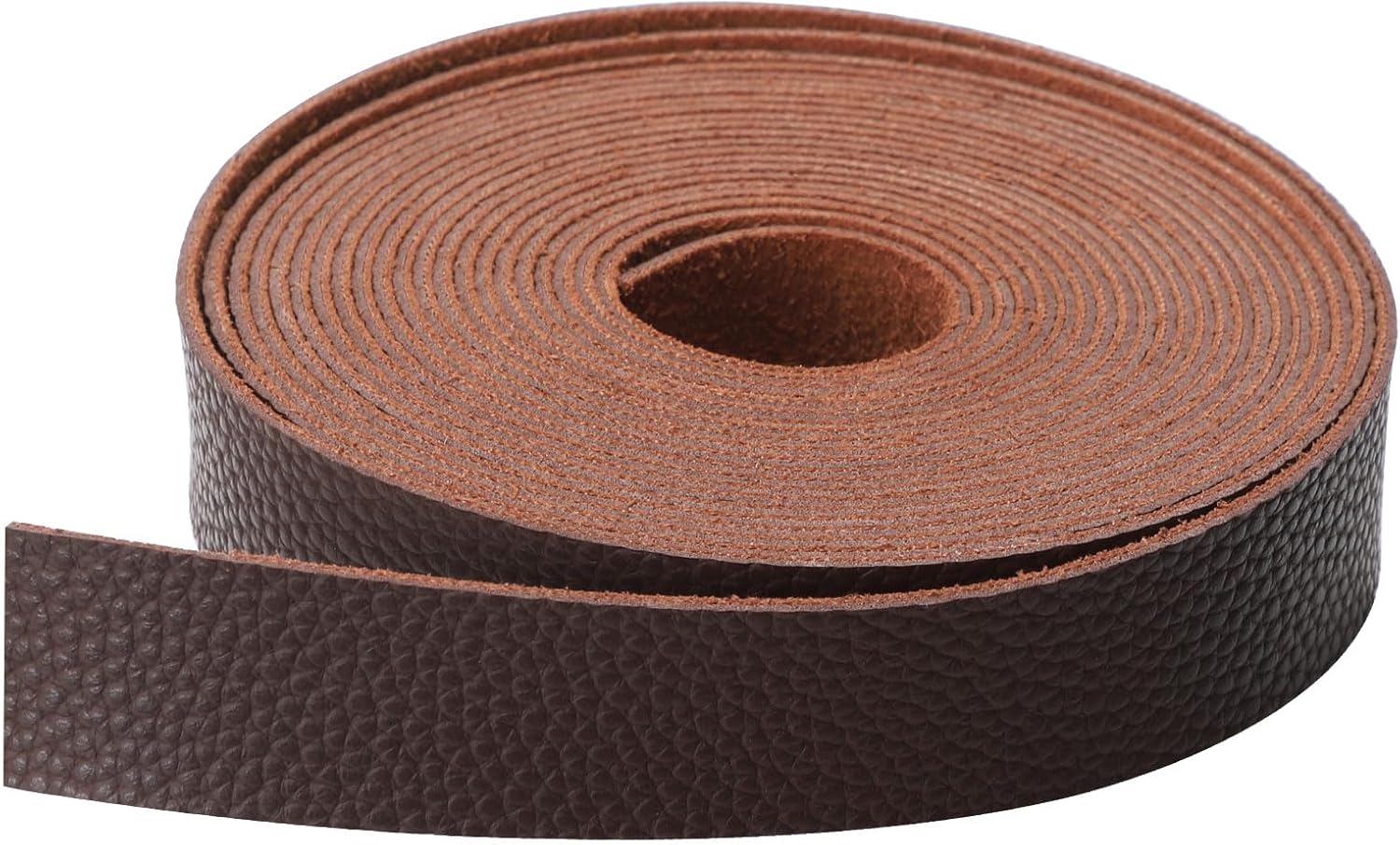 picheng Faux Leather Strap 1 Inches Wide Lychee Texture Leather Straps for Crafts, 200 Inches Long Faux Leather Strips - Image 2