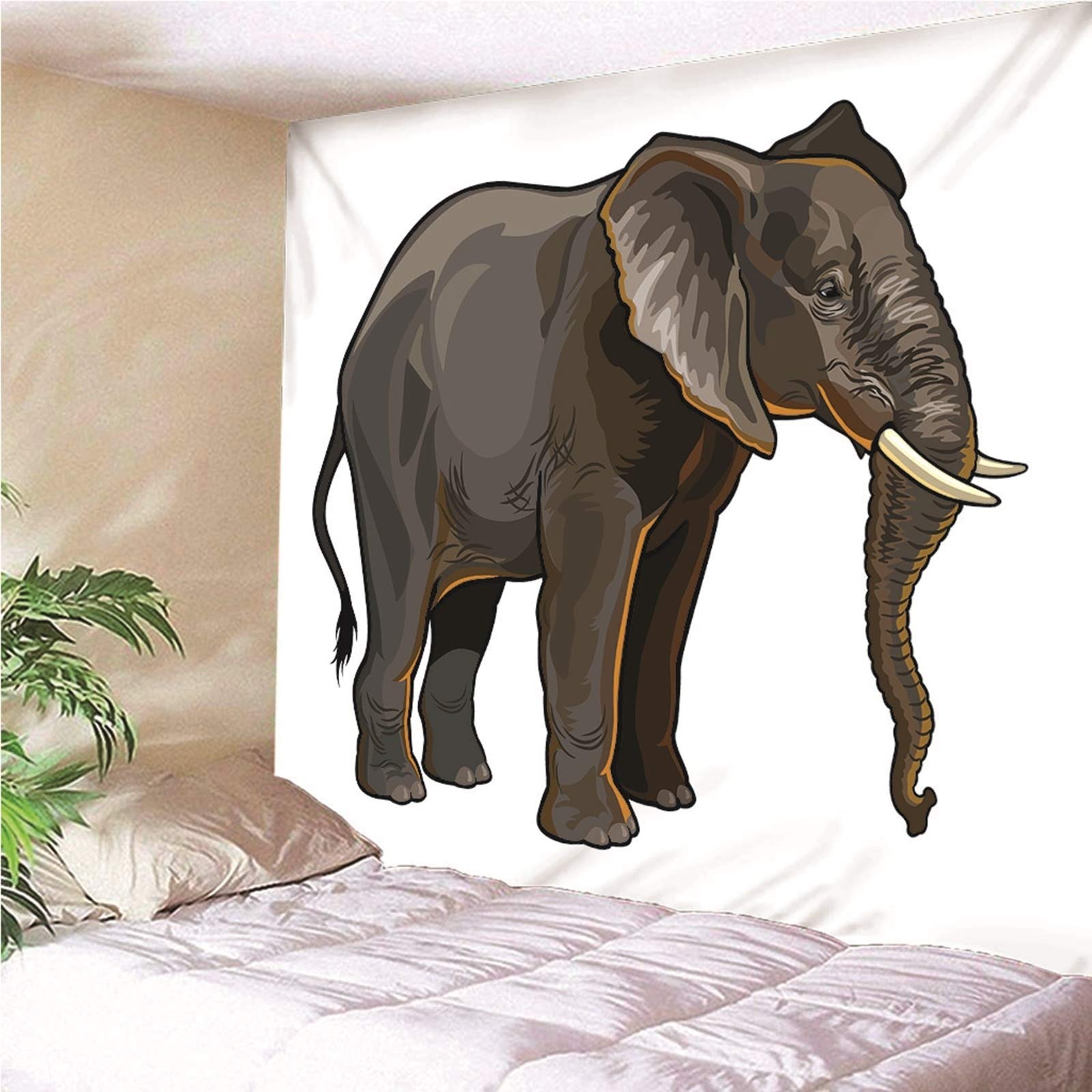 Aeici Tapices Pared, Pared Decorativas Elefante Tapices De Pared Wall Hanging, Bedsheet(260X240Cm)