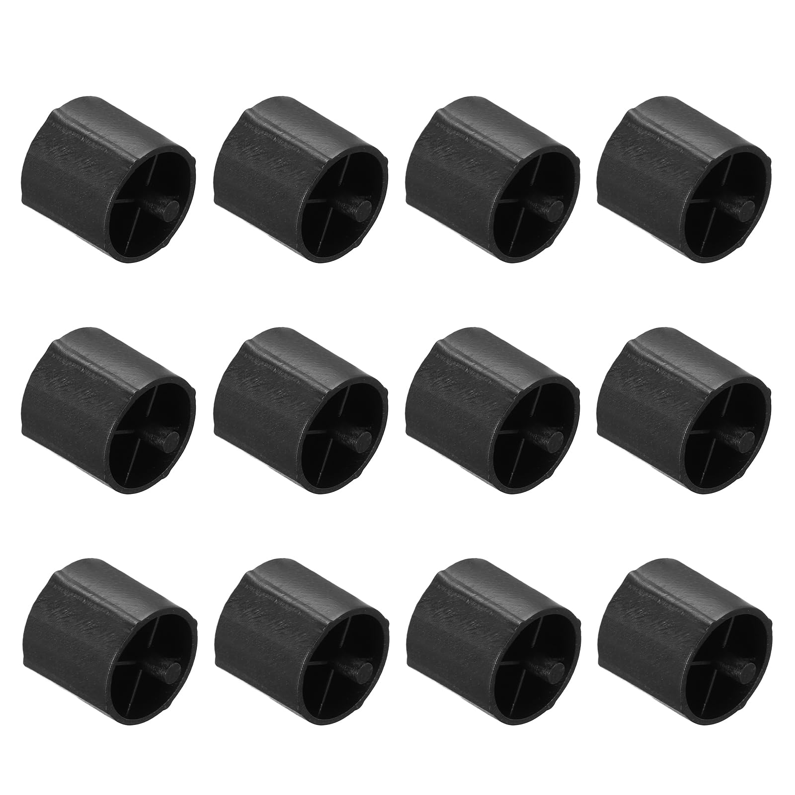 PATIKIL 12Pcs Tape Dispenser Core, Replacement Core for 20032/20072 Tape Dispenser Plastic Insert Parts for Home Office Warehouse Wrapping Packaging Mailing Shipping, Black
